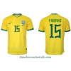 Camiseta de fútbol Brasil Fabinho 15 Primera Equipación Mundial 2022 - Hombre